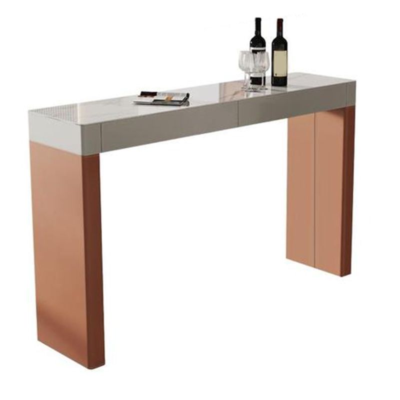 Modern Style Sintered Stone 1/2/3 Pieces Bar Table Set Rectangle Bar Table for Home Use