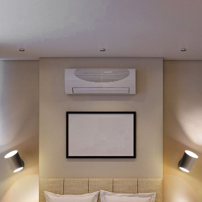 Modern Style Geometric Wall Sconce Metal 1 Light Sconces for Bedroom