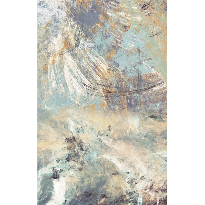 Smooth Whole Blue-Brown Mural Modern Art Abstract Wall Decoration, Optional Size