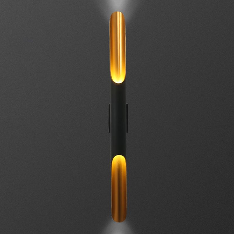 Tube metalen wandlamp Licht Minimalistisch stijl Black Wall Mounted Light Fixture