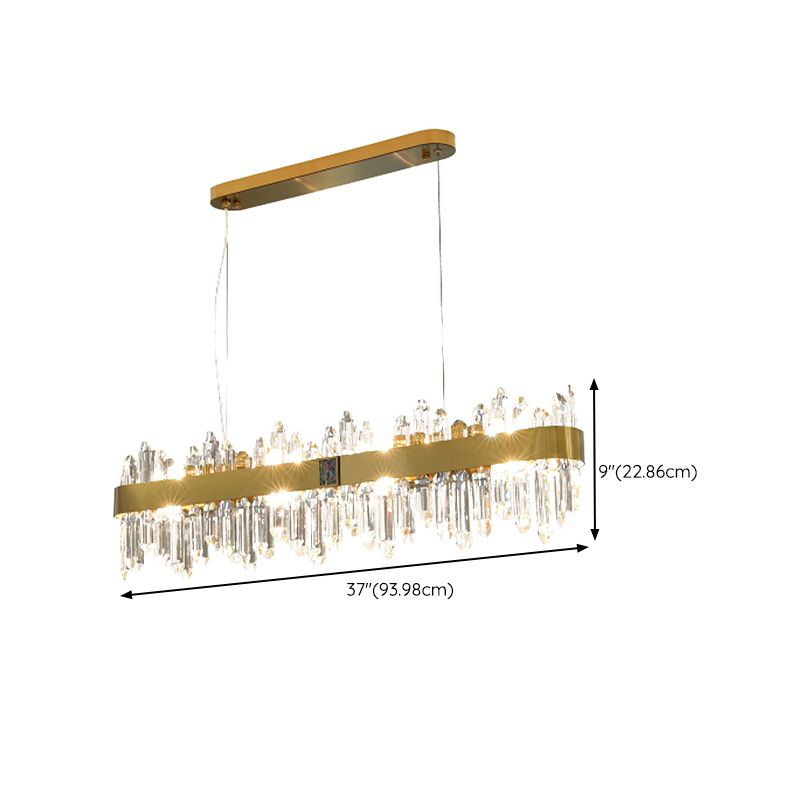 Modern Style Island Pendants Crystal Pendant Lights for Dining Room