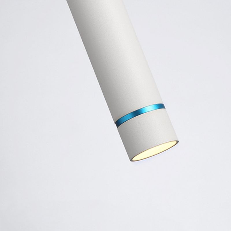 Minimalist Stick Shaped LED Downlight Aluminum Dining Room Suspension Pendant Light