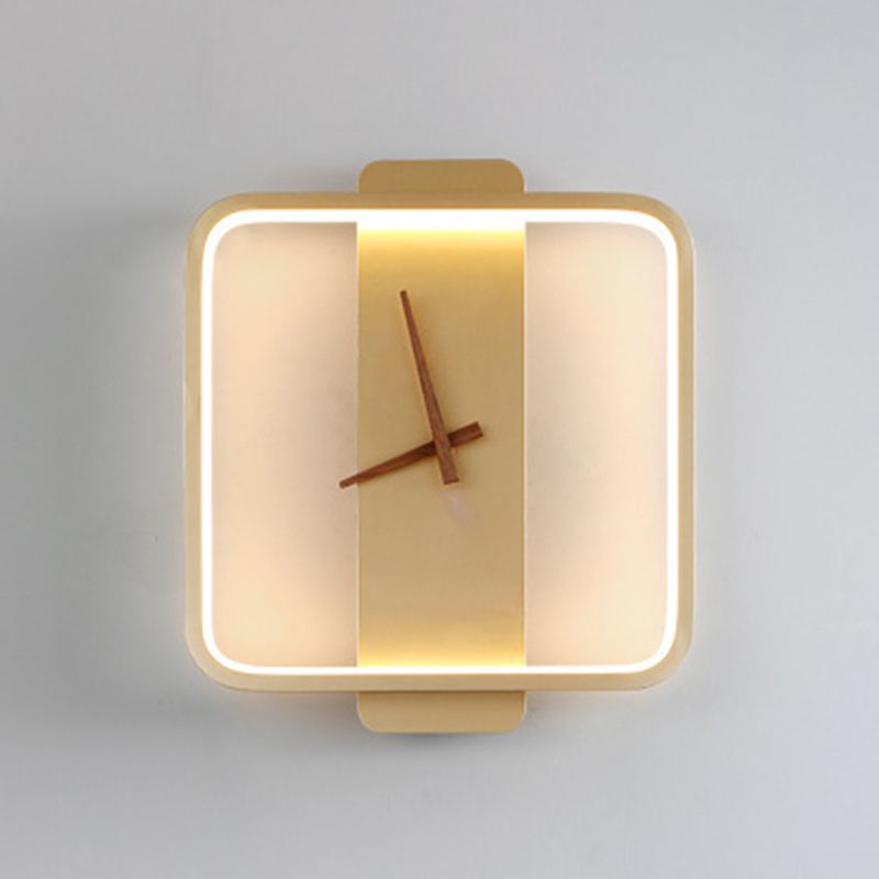 Metal Geometric Sconce Lights Modern Style 1 Light Wall Lighting Fixtures