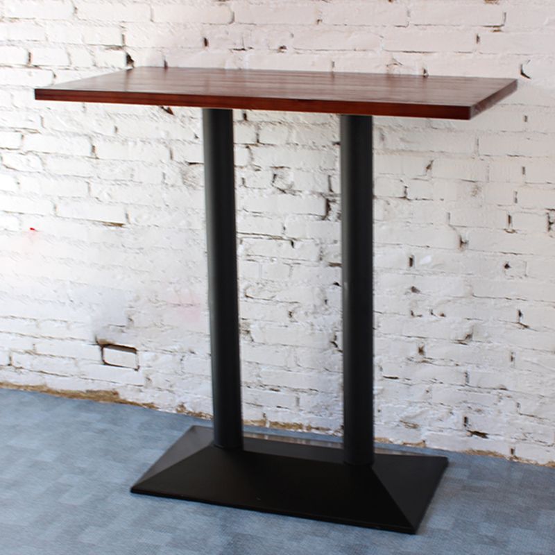 1/4 Pieces Table and Stool Set Solid Wood Pub Dining Set for Dining Room