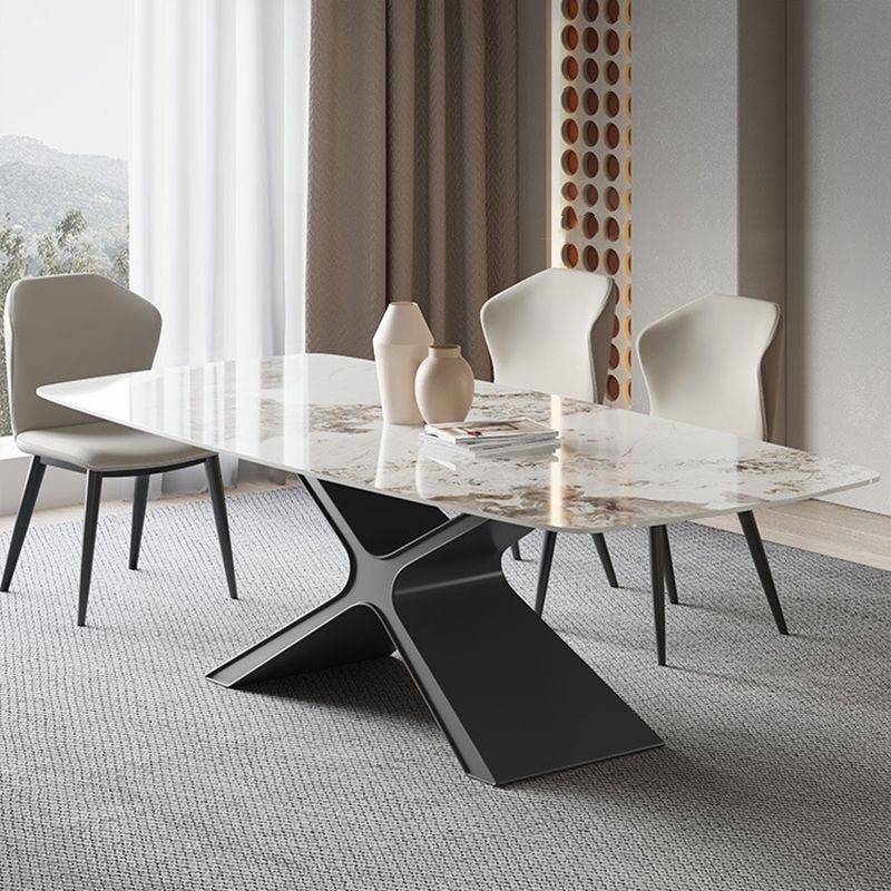 Contemporary Rectangle Table Set 1/2/4/5/6/7 Pieces Dining Set for Home Use