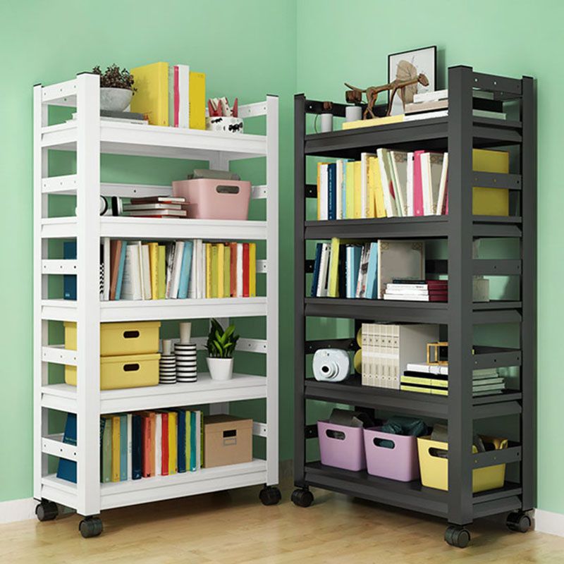 Open Bookshelf Modern Metal Home Study Living Room Removable Bookcase