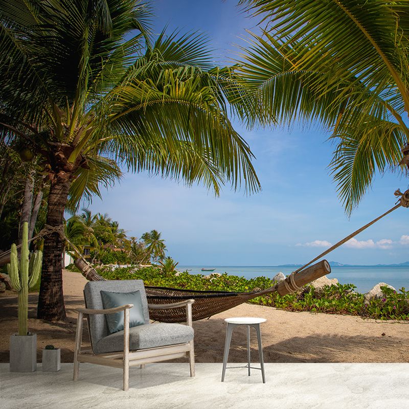 Coconut Tree Mural Modernist Dining Room Home Decor Waterproofing, Made to Measure