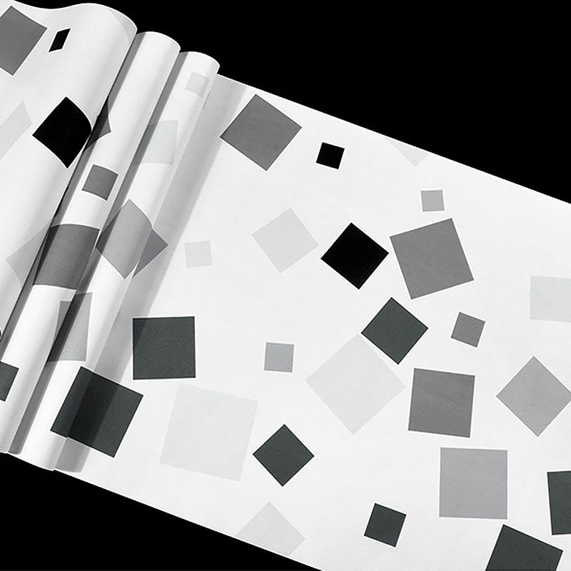 Minimalist Unique Geometries Wallpaper PVC 20.5" x 31' Non-Pasted