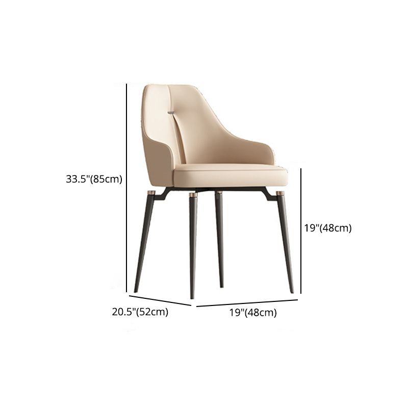 Luxury 1/3/4/6/7 Pieces Dining Set Sintered Stone Dining Table with Leather Chairs