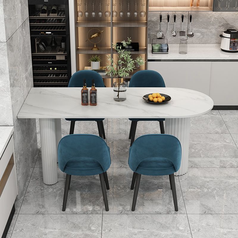 Metal Modern Free Form Table Sintered Stone Table with 3 Legs