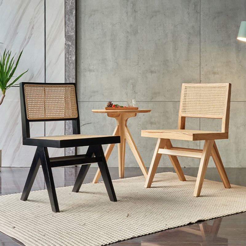 Dining Room Side Chairs Modern Rubber Wood Kitchen Chair for Home