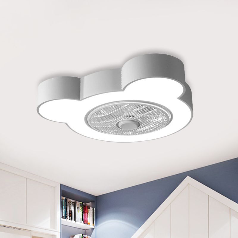 Cartoon Bear/coniglio/pinguino Lampada per bambini Acrylic Kids Room 23 "Larco con Luce a soffitto in rosa/Grigio