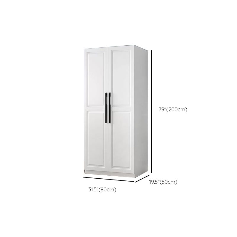 Freestanding Wood Frame Wardrobe Modern Hinged Soft Close Doors Wardrobe and Drawers