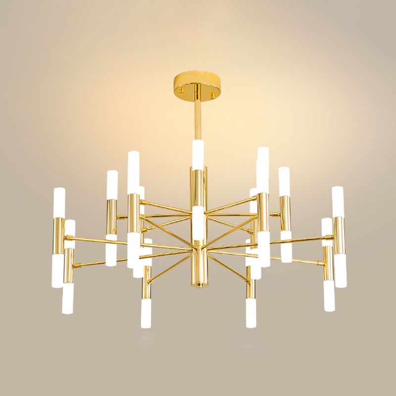 Postmodern Style Ceiling Chandelier Multi-Light Metal Acrylic Hanging Lamp Kit