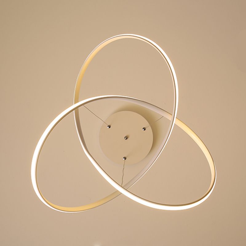 Moderne spiraalvorm Kroonluchter licht metaal 1 licht kroonluchter verlichtingsarmatuur