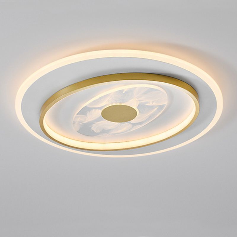 2 Light Ceiling Lamp Modern Style Metal Ceiling Lighting for Living Room