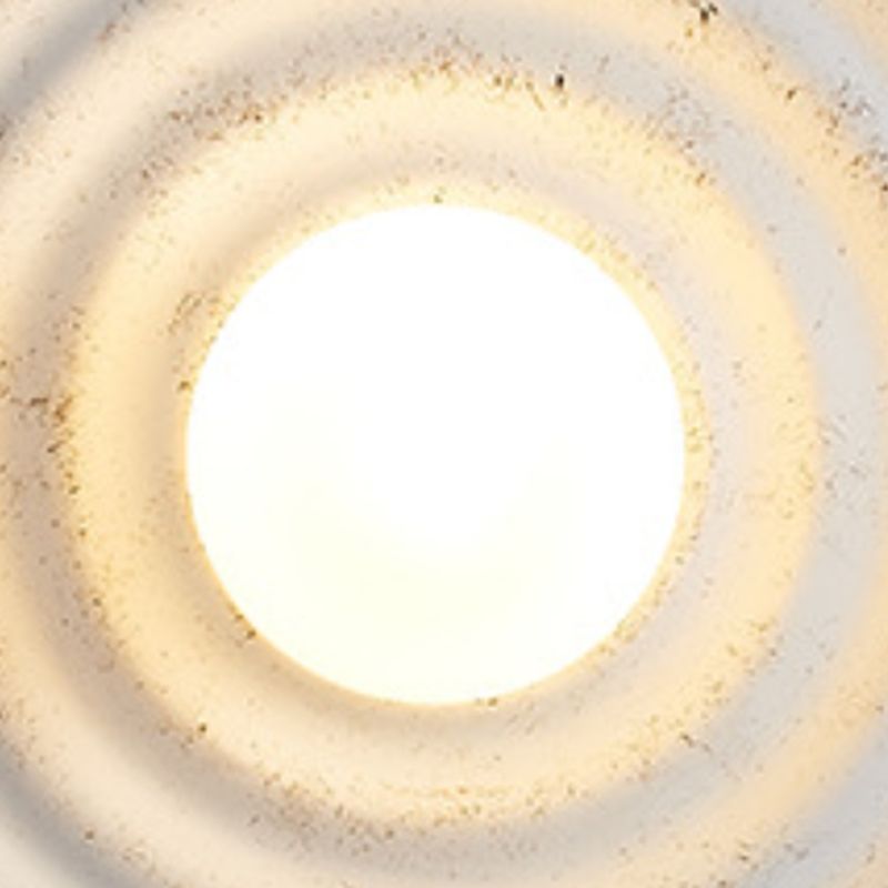 Industrial White Wall Light LED Flush Mount Wall Light for Foyer Home