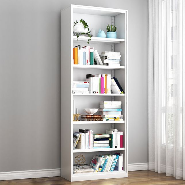 Contemporary Style Metal Bookcase Closed Back Bookshelf for Home Office