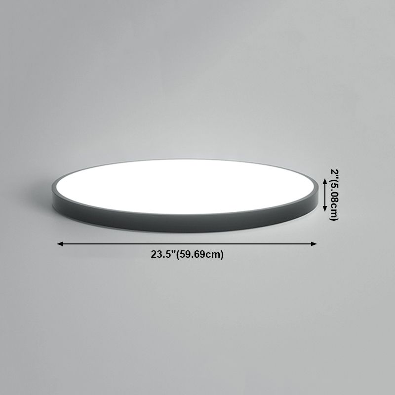 Apparecchio di illuminazione a soffitto da incasso a LED con luce contemporanea nera montata a soffitto