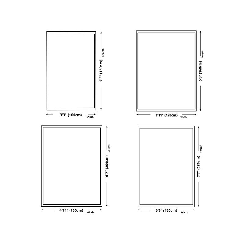 White Modern Rug Graphic Polyester Area Rug Washable Rug for Home Decor