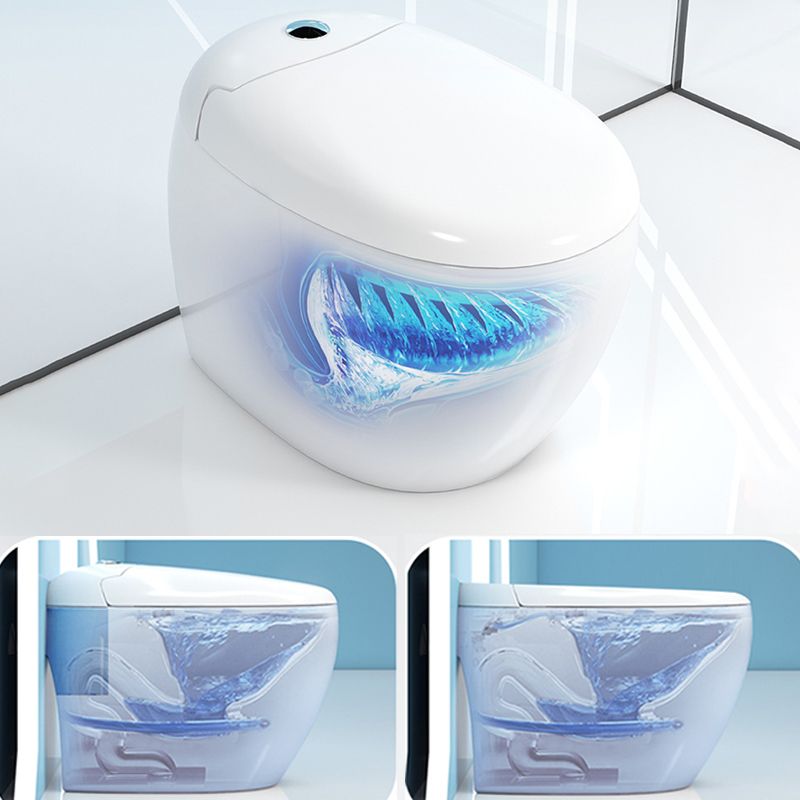 Modern Polished Finish Ceramic Toilet Indoor All-In-One Toilet Bowl