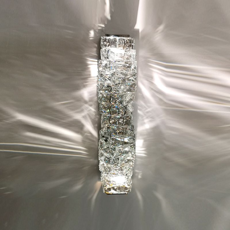 Postmodern Crystal Wall Light Geometric Shape Wall Sconce Lamp for Living Room