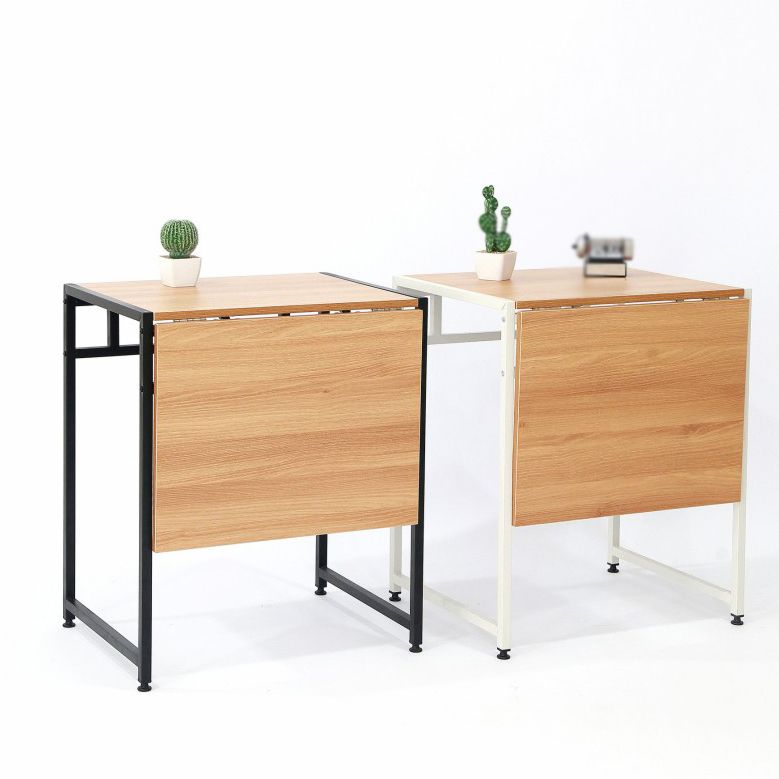 Modern Foldable Dinette Set 1/2/3 Pieces Rectangle Engineered Wood Dining Table Set