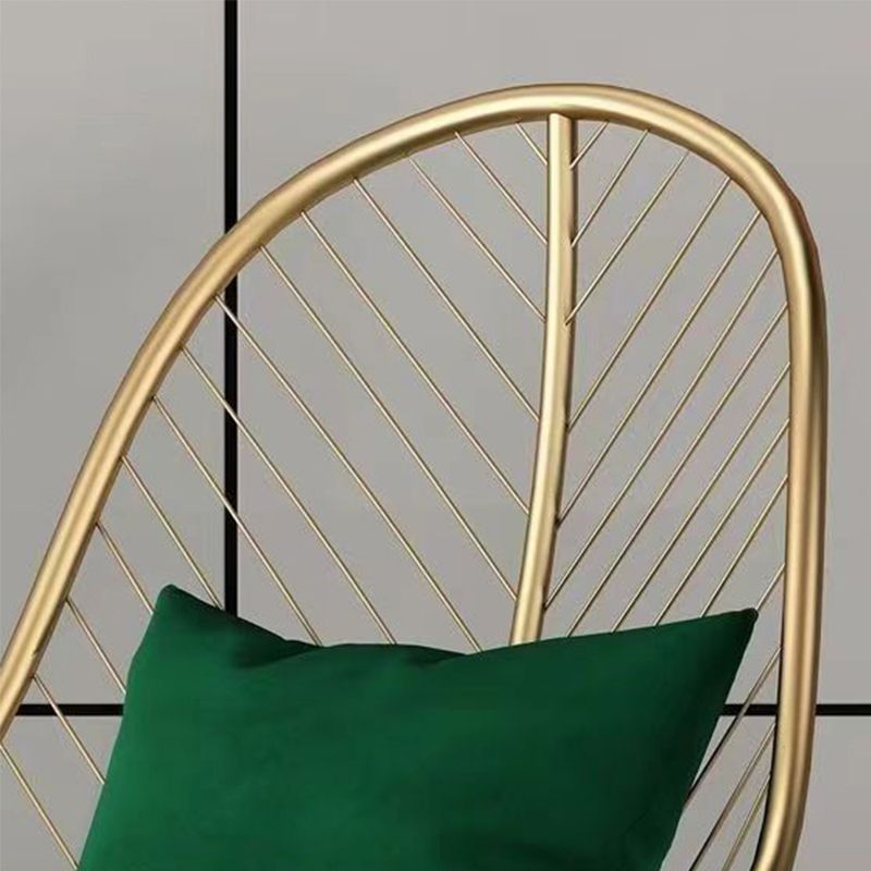 Glam Armless with Pillow Fixed Back Basic Four Leg Parsons Chair