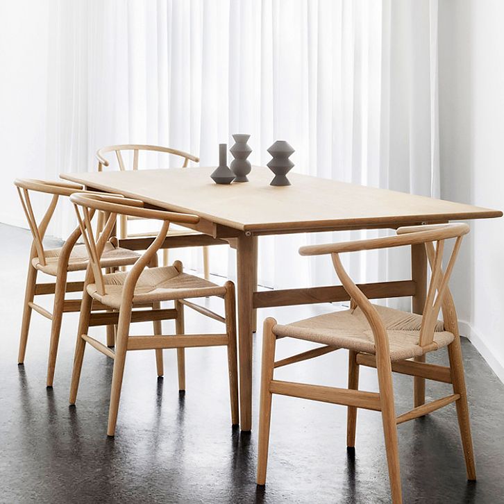 Silla de comedor de madera moderna, sillas de comedor de hueso con horquilla sin brazos para uso doméstico
