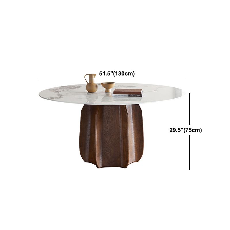 Modern Sintered Stone Dining Round Table Set 1/2/4/7 Pieces Dining Set