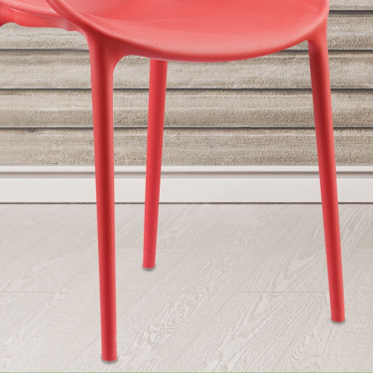 Contemporary Style Dining Chairs Plastic Dining Arm Chairs for Kitchen