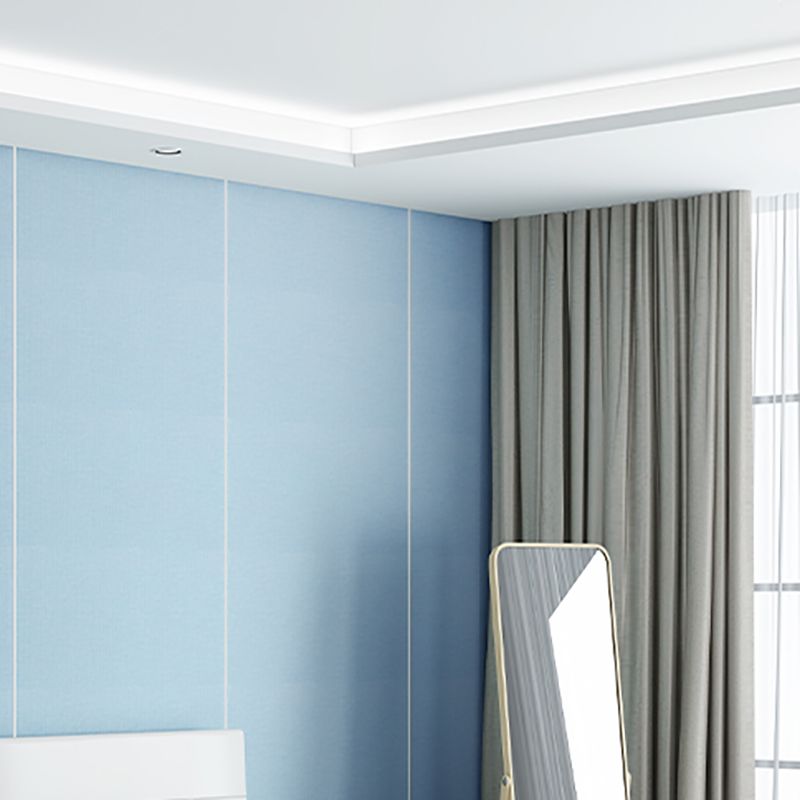 Modern Wall Tile Pure Color Peel and Stick Smooth Waterproof Wall Ceiling