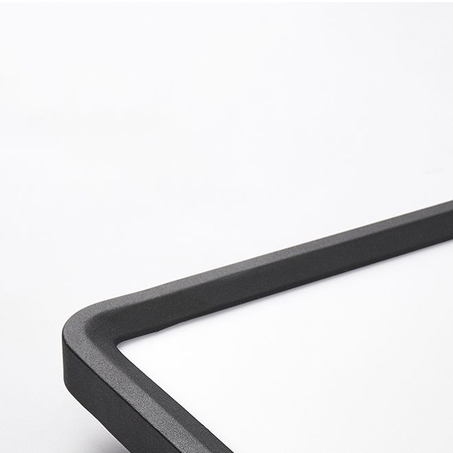 Lámparas de techo LED negras con montaje empotrado y simplicidad moderna para sala de estar