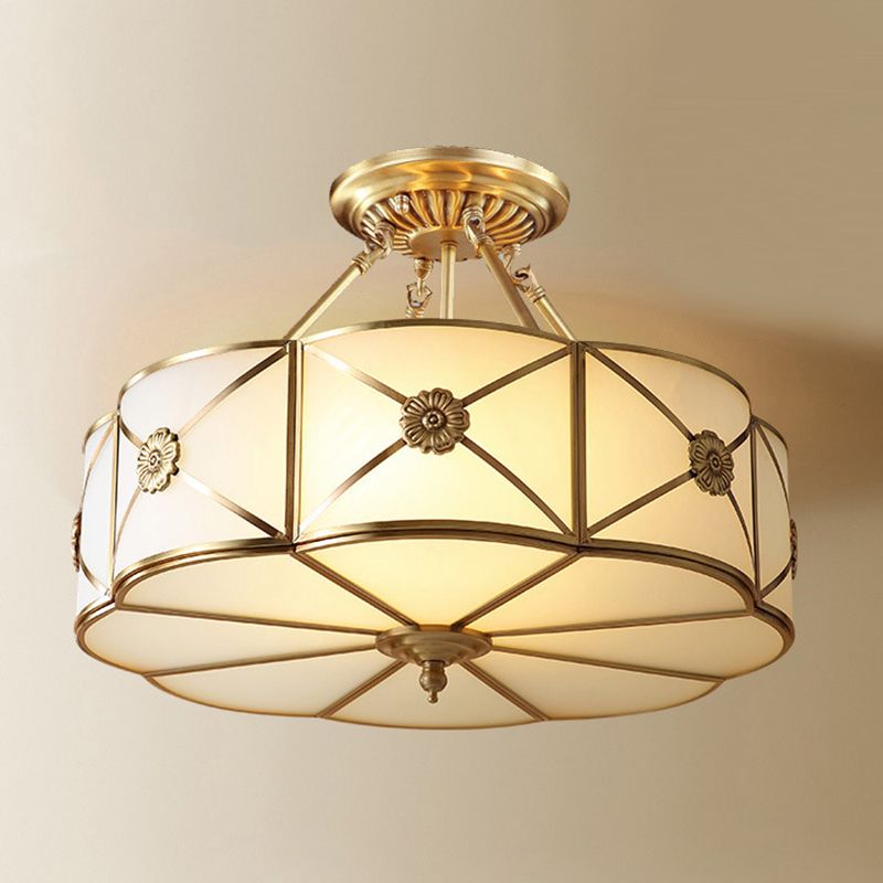 Glass Ceiling Light Fixture Minimalist Style Ceiling Flush Mount