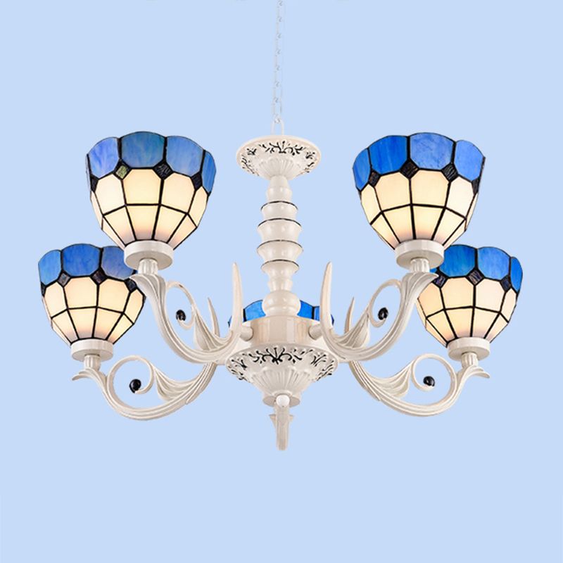 Luces colgantes de rama de tazón múltiple de luz