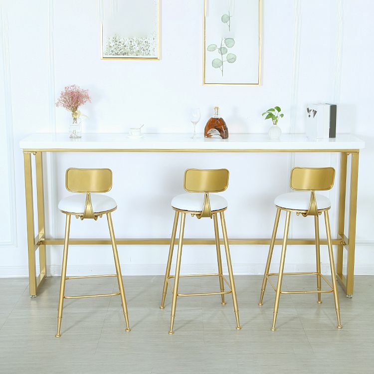 1/3/4 Pieces Pub Dining Set Solid Wood Rectangular Table and Stool Set