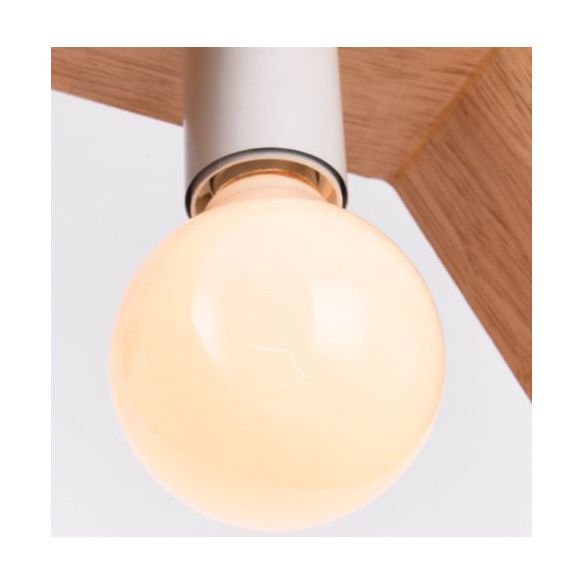 Symplime de pendentif en bois géométrique simple