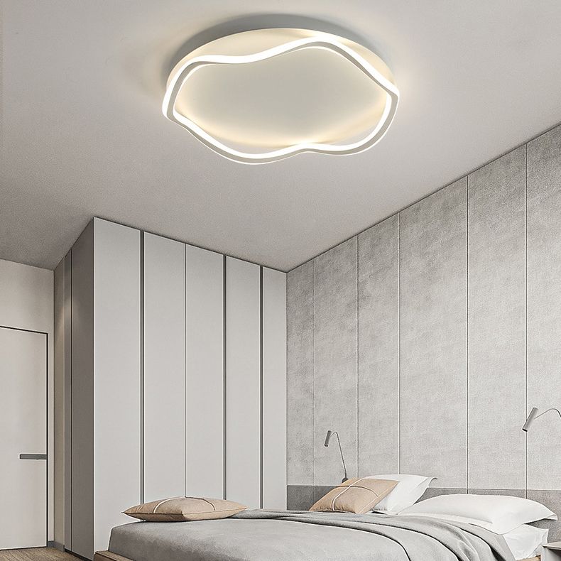Modern Style Flush Mount Licht Acryl 1 Licht Plafond Licht voor slaapkamer