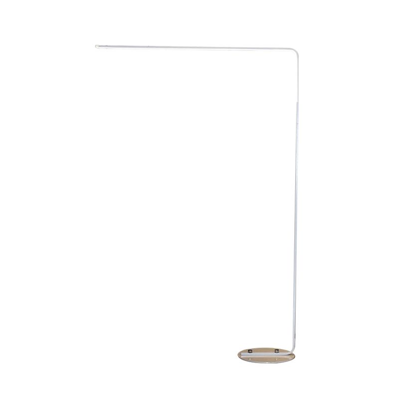Zwart/wit rechthoek opstaan licht eigentijdse led led acryl leesvloer lamp voor woonkamer