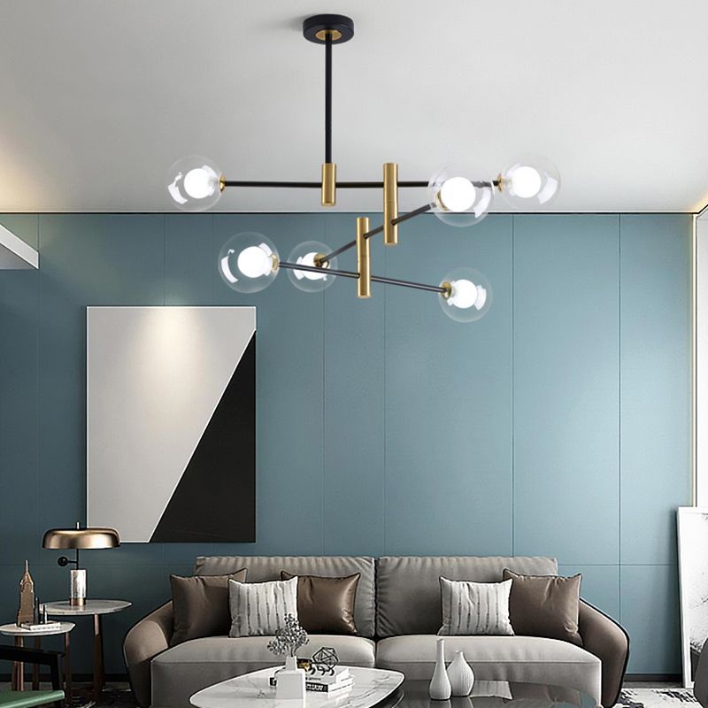 Moderni lampadari a LED Bubble lampadario lampadario Fissature di illuminazione vetro