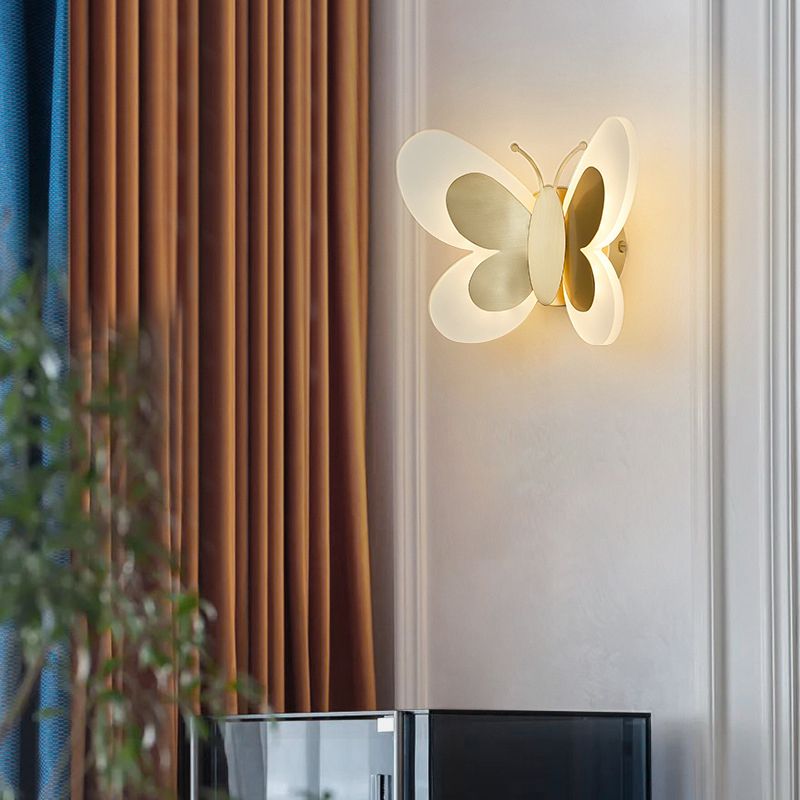 Metal Sconce Light Modern 1-Light Sconce Light Fixture for Bedroom