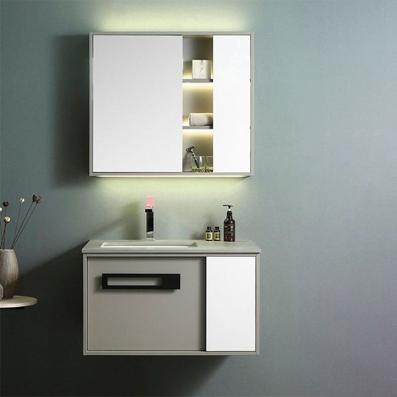 Gorgeous Vanity Sink Wooden Wall-Mounted Standard Vanity Cabinet with Mirror Cabinet