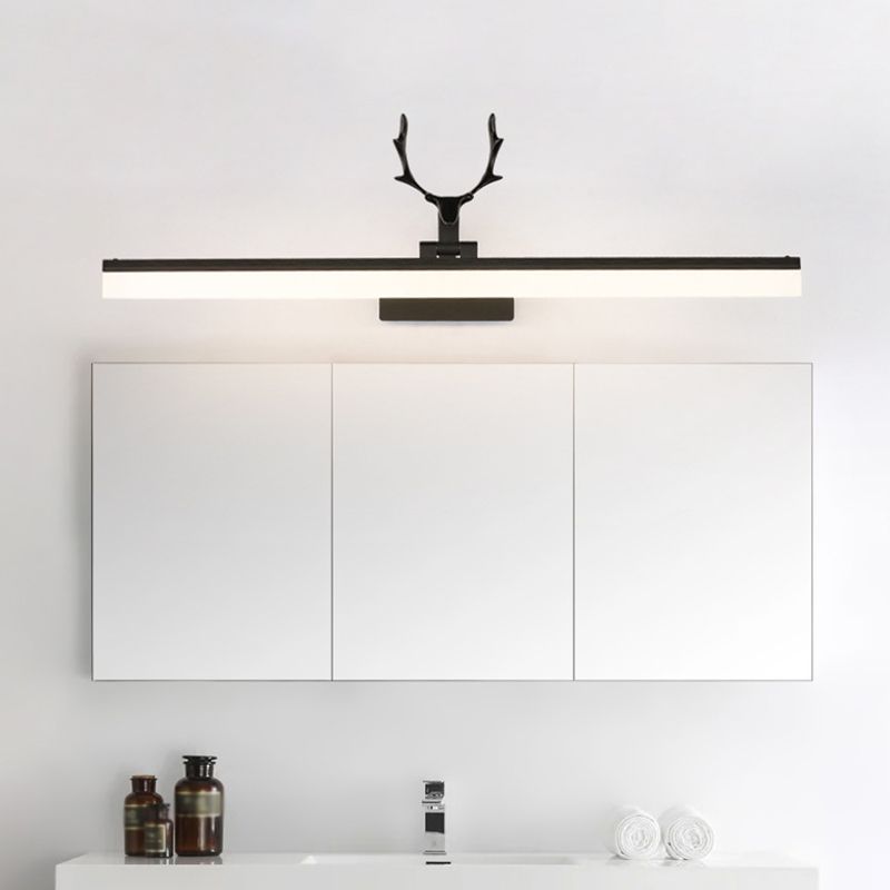 Vanité LED linéaire Miroir Light Country Style Acrylique Ajustement Ajustement des applications murales