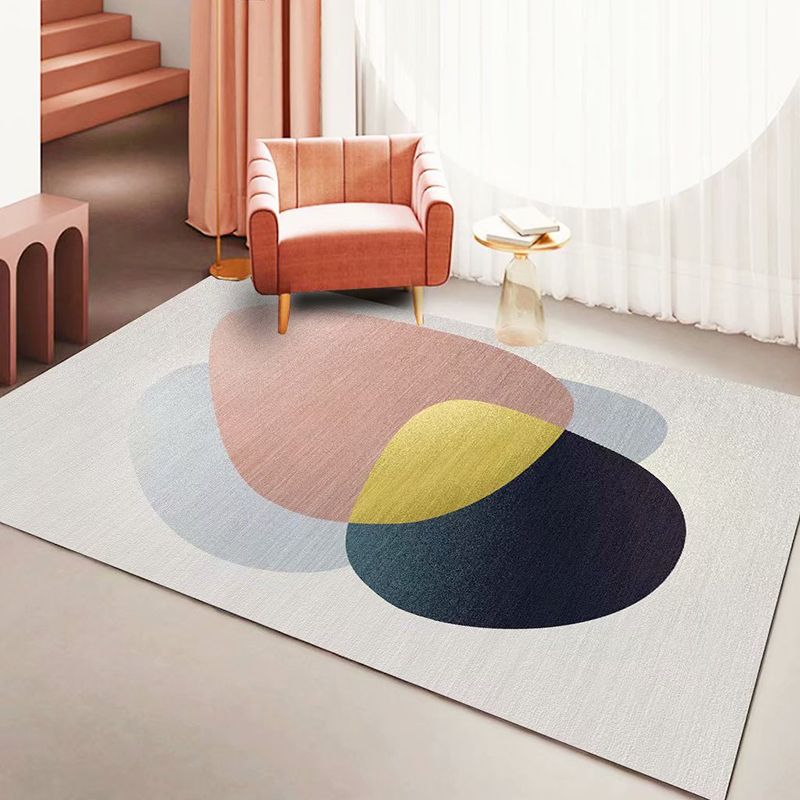 Modern Geometric Pattern Rug Creative Carpet Polyester Rug for Home Decoration