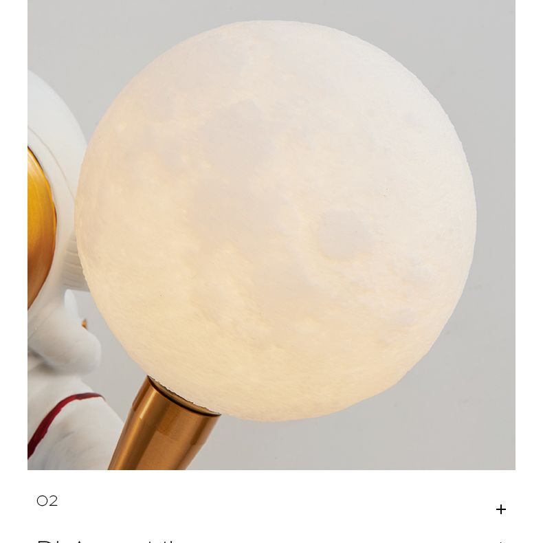 Astronaut Modeling Spherical Wall Sconce Lights Creative Resin Sconces