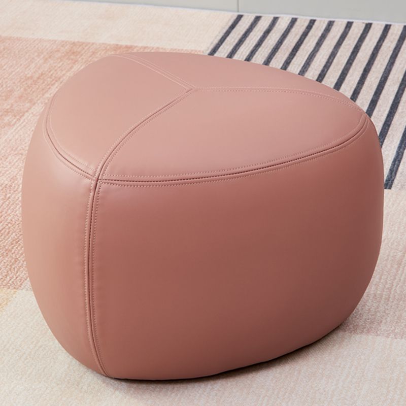 Fade Resistant Specialty Ottoman Contemporary Faux Leather Pouf