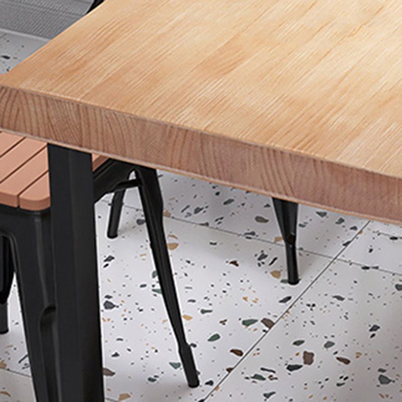 Industrial Rectangle Dining Table Set 1/4/5 Pcs Dinette Set for Home