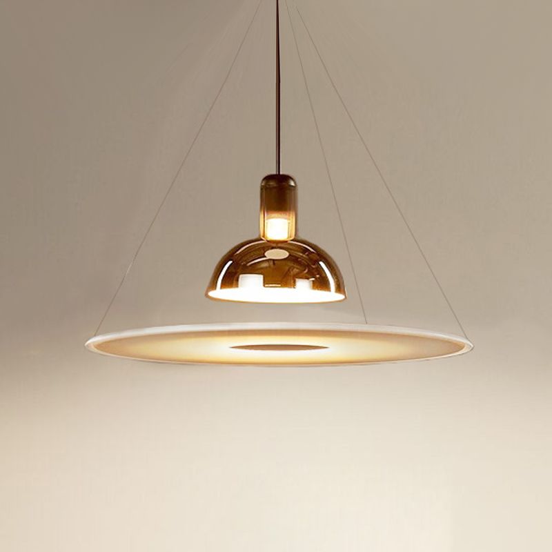 Suspension en forme de bol Light Postmodern 1-Light Pendentif pour le salon