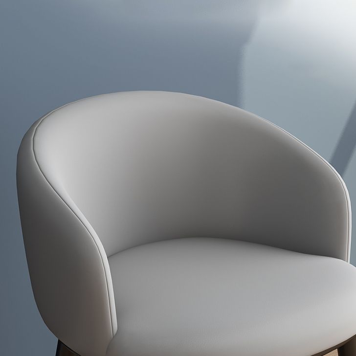 Silla lateral escandinava interior Silla de comedor tapizada de metal con respaldo Parsons