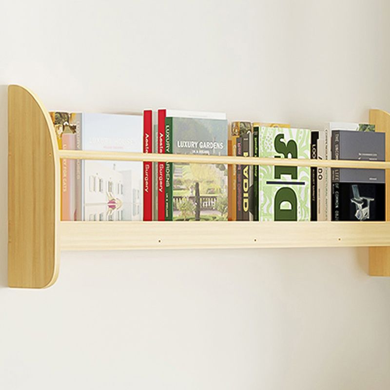 Contemporary Style Bookshelf Wall Mounted Horizontal Bookcase for Home Office